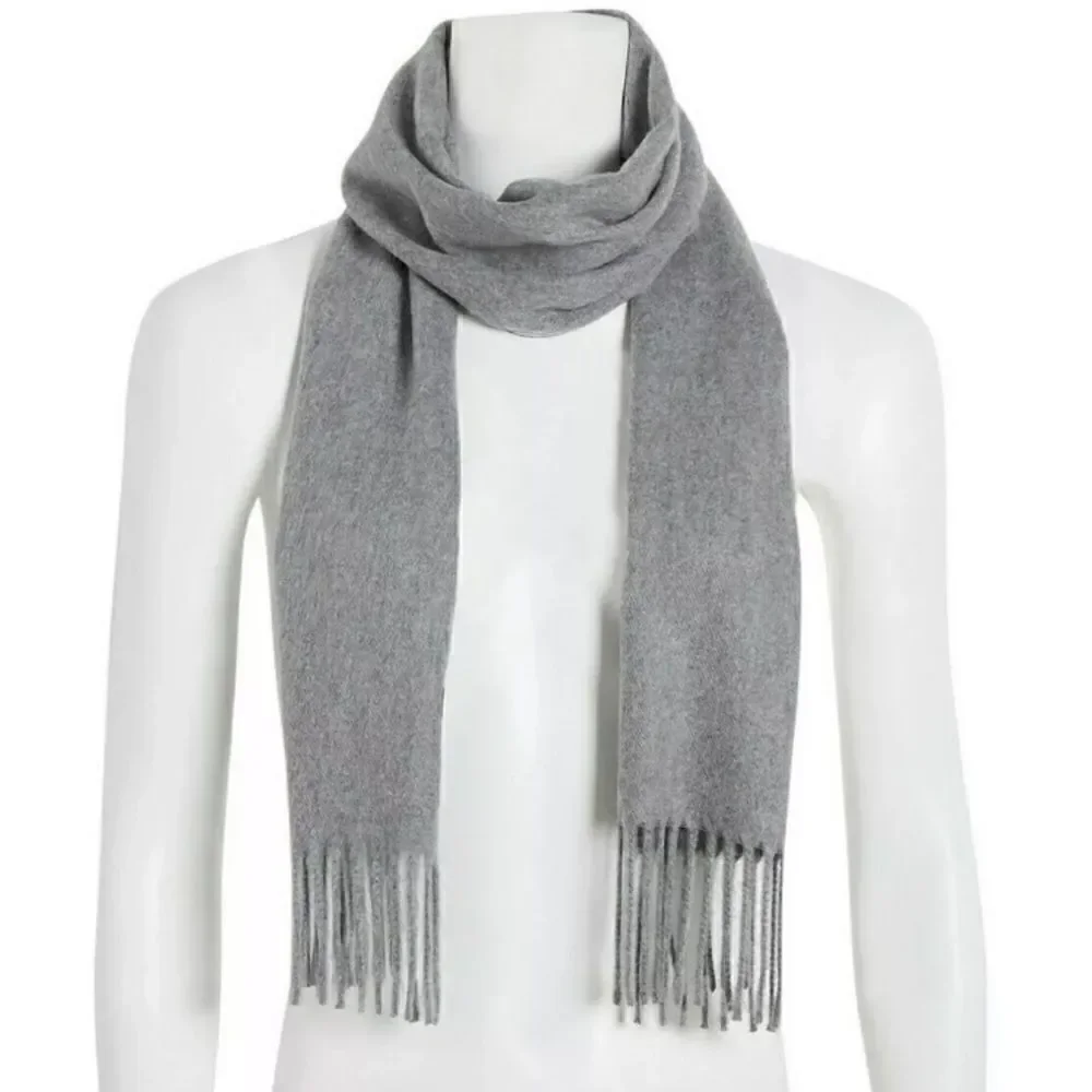 Steve Madden Solid Gray Muffler Acrylic Scarf NWT